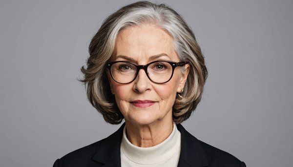 Coupes de cheveux féminines de 60 ans avec lunettes : les meilleures idées